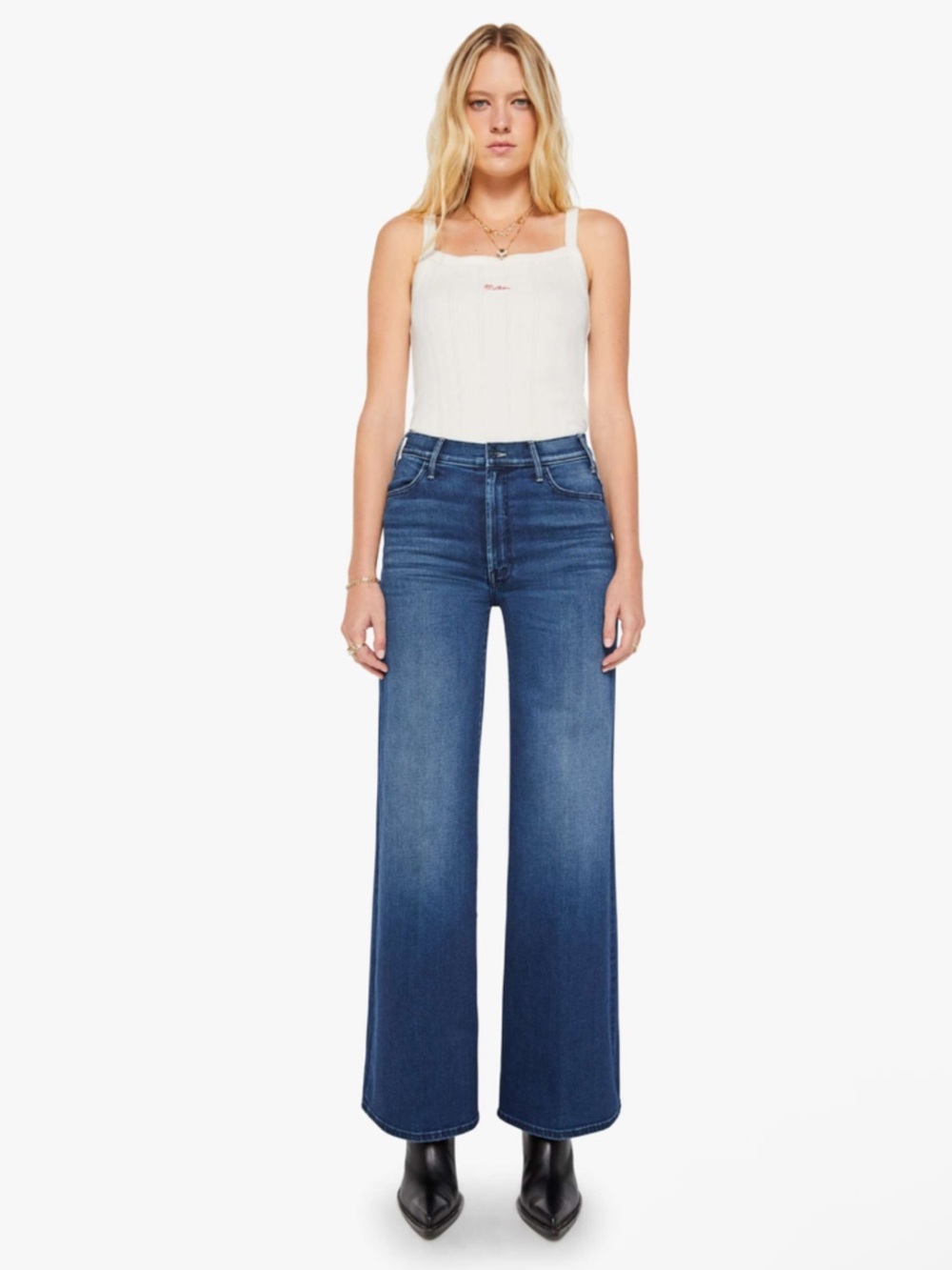 Mother The Hustler Roller Sneak Jeans in Homecoming High Wash size 30 $278 MSRP
